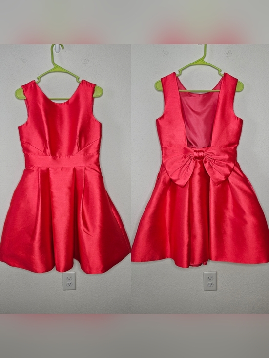 kate spade Dresses & Skirts - NWT Kate Spade Pink Open Back Bow Silk Mini Dress Fancy Meeting You Geranium 10